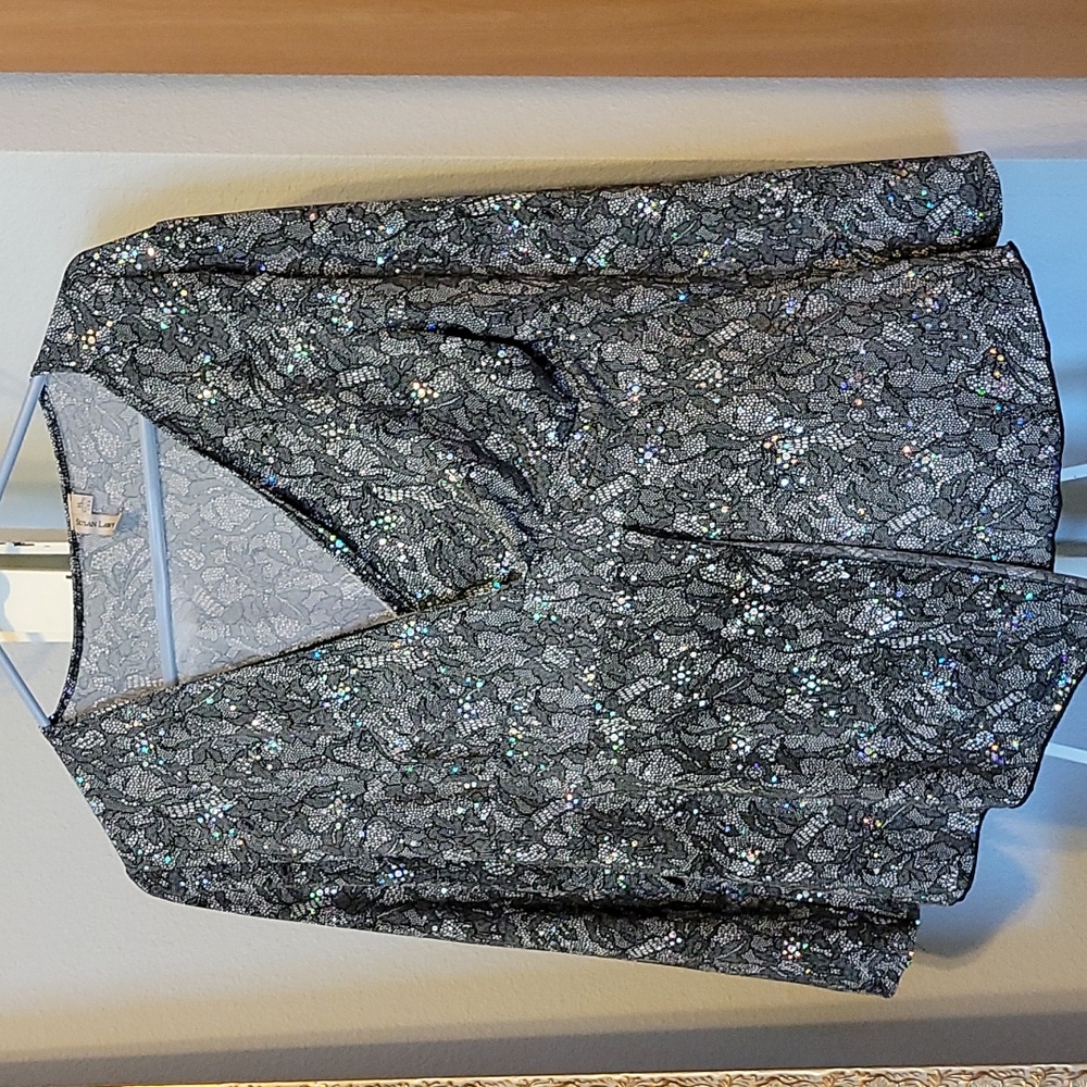 Susan Lawrence glitter top